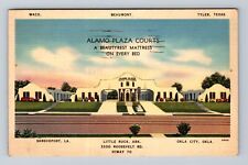 Little Rock AR-Arkansas, Alamo Plaza Courts Advertising Antique Vintage Postcard picture