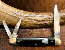 Schrade-Walden N.Y. USA. 836 Three Blade Serpentine Splitback Whittler Knife picture