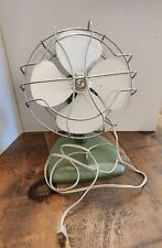 Vintage Superior Electric Corp 868 120V Fan, Green Or Olive White Desk Fan picture