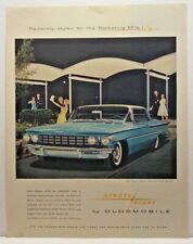 1960 Vintage OLDSMOBILE Antique Magazine Automobile Print Ad - Full Page Color picture