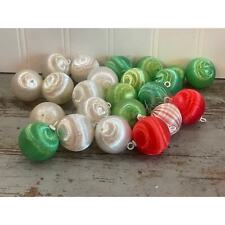 Vintage Satin Bulb Ornaments | Set of 22 | Assorted Colors | Vintage Holiday  picture