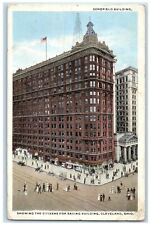 1918 Showing Citizens Saving Building Schofield Exterior Cleveland Ohio Postcard picture