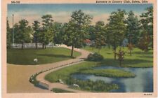 Salem Country Club Entrance Linen 1940 OH  picture