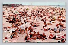 Postcard Crowds of People Point Pleasant Beach New Jersey NJ, Vintage Chrome F10 picture