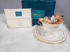 WDCC Cinderella Jaq And Gus Tea For Two w/ COA + Box Disney ROYAL Doulton Saucer picture