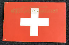 SWITZERLAND CHANT SUISSE POPULAIRE Vintage  Postcard Swiss flag UDB picture