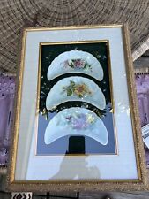 Beautiful Antique Kidney Dishes In Shadow Box (2) 14x19x3” picture