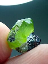 8Cts Combination of green peridot crystal with Magnetite crystals@suppat Pak picture