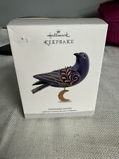 Ravishing Raven NEW 2017 Hallmark Beauty of Birds Ornament Purple Gold Deep Blue picture