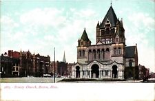 Vintage Postcard - Trinity Church Exterior Street View Boston Mass MA C1901 picture