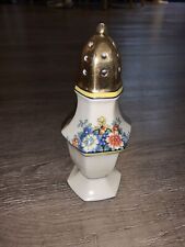 Vintage Noritake Sugar Spice Shaker Floral Gold 7.5” Tall picture