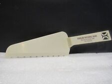 Cake Knife Spatula Vitg Harlan National Bank IA Advertising Collectible Plastic picture