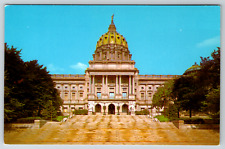 c1960s Capitol PA Harrisburg Entrance Stairs Vintage Postcard picture