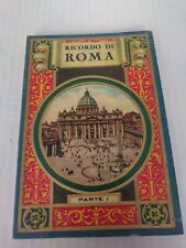 VINTAGE RICORDO DI ROMA ROME PARTE I  SOUVENIR PHOTO BOOKLET  picture