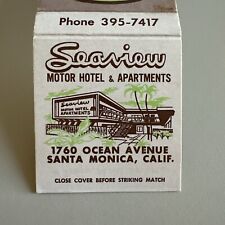 Vintage 1960s Seaview Santa Monica CA Matchbook Cover picture