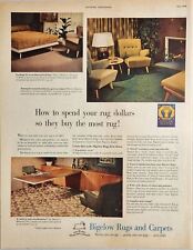 1948 Print Ad Bigelow Rugs & Carpets Living Room,Bedroom & Office  picture