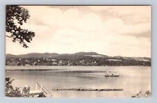 Lakeville CT-Connecticut, Lake Wononscopomuc, Interlaken Inn, Vintage Postcard picture