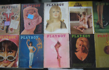 1965 Vintage Playboy Magazine's Lot of 10 -NO Oct or Nov . Elizabeth Taylor picture