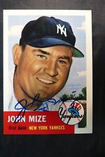 Johnny Mize Signed 1953 Topps Archives picture