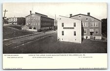 c1905 SELLERSVILLE PA VIEW OF THE LARGE CIGAR MANUFACTORIES EARLY POSTCARD P3949 picture