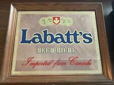 Vintage Labatt's Beer Biere Mirror Sign 14x17 Man Cave Bar Brewing Pub picture
