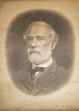 Robert E Lee Engraving C. 1870 picture