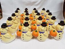 Vintage HAPPY FRIENDLY HAT Ghost Blow Mold Halloween 6” Figures 20 Total picture