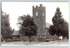 Holstein Iowa IA Postcard RPPC Photo St. Paul Lutheran Church 1944 Vintage picture