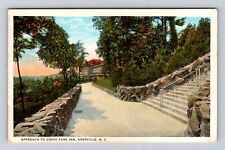 Asheville NC-North Carolina, Approach to Grove Park Inn Antique Vintage Postcard picture
