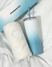 Starbucks 2023 China Blue Gradient Aurora 16oz SS Tumbler with Sleeve picture