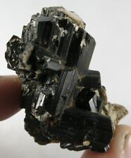 117 CARAT SHINY NATURAL BLACK TOURMALINE CRYSTAL CLUSTER WITH MICA @ PAKISTAN picture