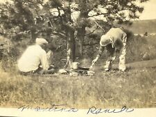 R9 Photograph Old Timers Cooking Outside Ranch Montana High On A Hill picture