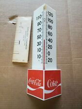  Vintage Coca Cola Drink Coke Triangle Counter store Thermometer Sign picture