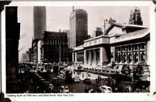 RPPC Postcard Fifth Avenue at 42nd Street New York City NY New York        K-412 picture