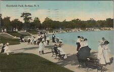 Humboldt Park Buffalo New York people waterfront c1910s postcard E115 picture