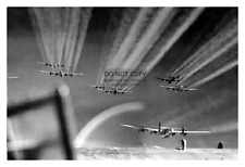 FORMATION OF CONSOLIDATED B-24 LIBERATOR HEAVY BOMBER RAID WW2 WWII 4X6 PHOTO picture