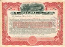 Elk Horn Coal Corporation - Stock Certificate - Mining Stocks picture