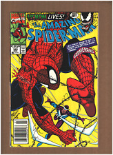 Amazing Spider-man #345 Newsstand 1991 Marvel Comics CLETUS KASADY VENOM FN 6.0 picture
