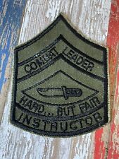 Scarce Vietnam to Cold War era U.S. Army COMBAT LEADER Instructor Patch SFC picture
