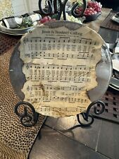 JESUS IS TENDERLY CALLING hymn Plate picture