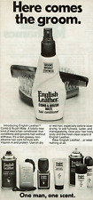 1979 Vintage Print Ad English Leather Comb & Brush Mate Hair Conditioner Mem Co picture