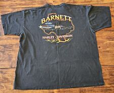 2001 VTG Harley Davidson Motorcycles T Shirt Barnett El Paso TX Black 3XL picture