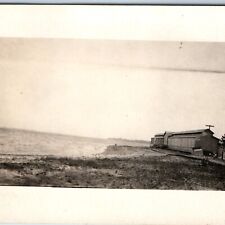 c1910s WWI era Shore Line Warehouse RPPC Trash Box Photo Port Military ORR A244 picture