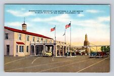 San Diego CA-California, International Boundary Line, Antique, Vintage Postcard picture