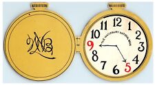 Waterbury National Bank CT - Flips Open Gold Clock Pocket Watch  picture
