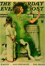 The Saturday Evening Post - Norman Rockwell Going Out Postcard Unposted picture