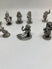 Vtg Schmid Disney Snow White & The Seven Dwarfs Fine Pewter Figurines Set of 10 picture