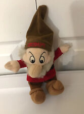 Vtg Disney World Snow White Dwarfs Mini Grumpy Plush Bean Bag Toy picture