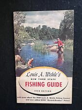 VINTAGE 1958 LOUIS WEHLE'S NEW YORK STATE FISHING GUIDE GENESEE BEER picture