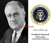Franklin Delano Roosevelt FDR 32nd President Autograph 8 x 10 Photo Picture r picture